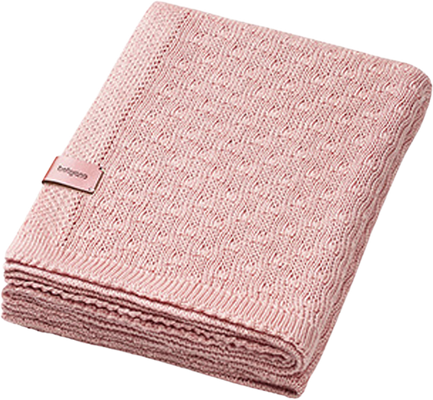 BabyOno Deka pletená bambusová Pink