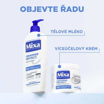 Mixa posilující tělová péče pro velmi suchou pokožku, 400 ml