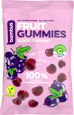 Bombus Fruit Gummies Černý rybíz 35 g