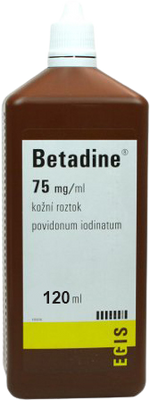 Betadine chirurgická tekutina 120 ml