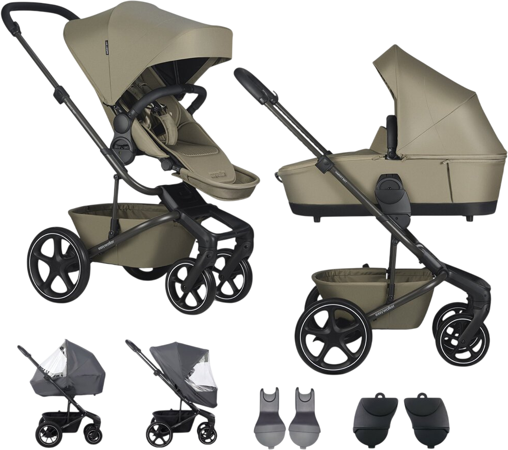 Easywalker Set XL kočárek kombinovaný Harvey NXT s příslušenstvím Moss Green