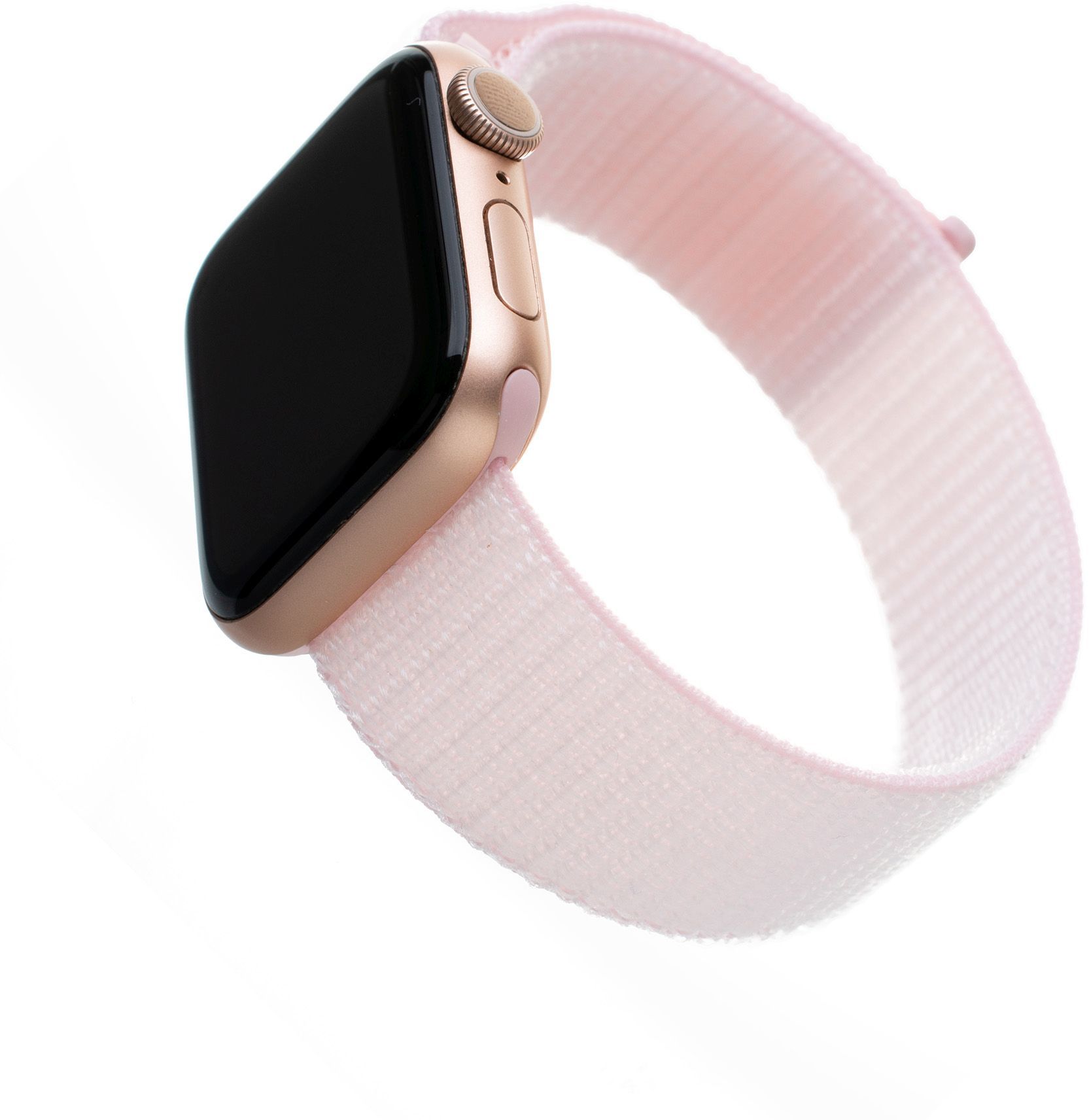 Fixed Nylonový řemínek Nylon Strap pro Apple Watch 40mm/ Watch 38 mm růžový