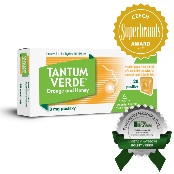 Tantum Verde Orange and Honey 20 pastilek