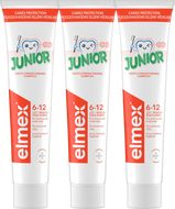 Elmex Junior zubní pasta pro děti ve věku 6-12 let triopack 3 x 75 ml