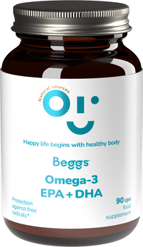 Beggs Omega-3, EPA+DHA 90 kapslí