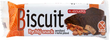 Crispins Perníkový bezlepkový biscuit v hořké polevě 24 g