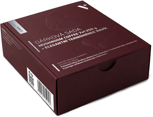 Clinical Dárková sada Mushroom Coffee 7v1 + elegantní termohrnek navíc