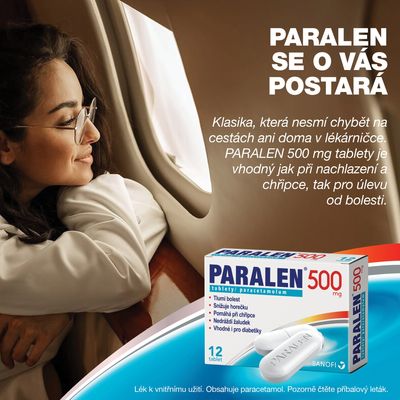 Paralen 500mg, 12 tablet