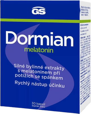 GS Dormian  GS Dormian melatonin 30 kapslí