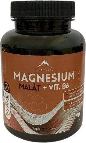 Hrotlife Magnesium malát + vitamín B6 90 kapslí