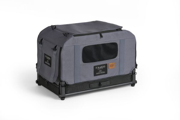 FIKAGO Skládací kennel přepravka Queen XS Grey