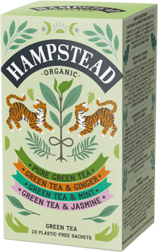 Hampstead Tea BIO selekce zelených čajů 20 sáčků
