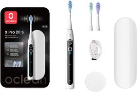 Oclean X Pro 20 S White pouzdro a sonický kartáček, bílý