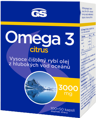 GS Omega 3 Citrus 150 kapslí