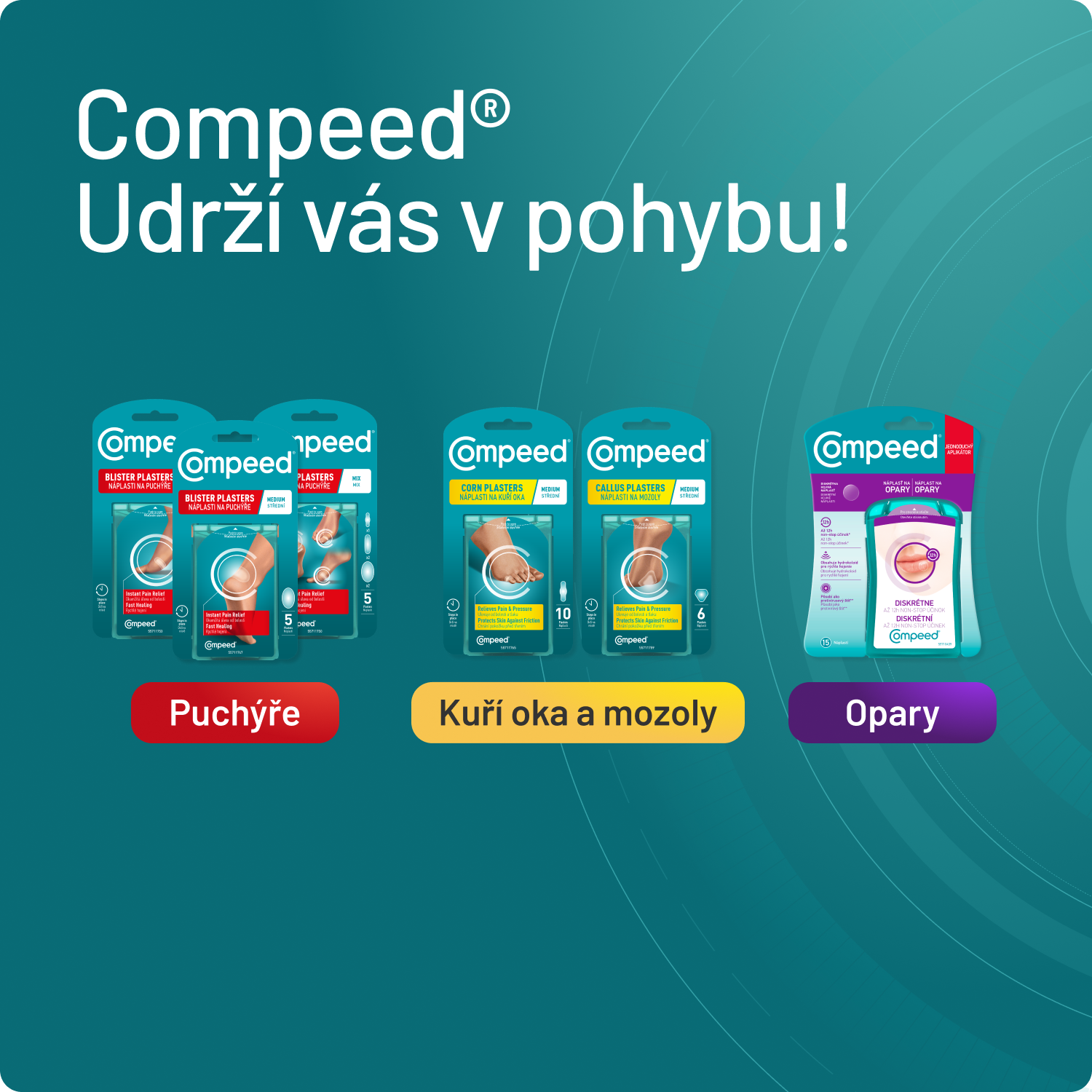 Compeed Náplast na puchýře malá 6 ks