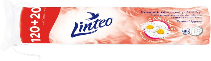 Linteo Vatové polštářky s heřmánkem 140 ks