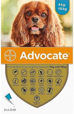 Advocate For Dogs 4-10kg 3 x 1 ml