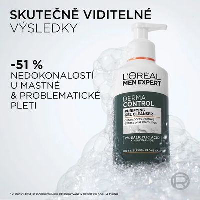 L'Oréal Paris Men Expert Derma Control čisticí gel 260 ml