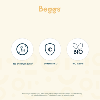Beggs BIO Kiwi a banán 120 g