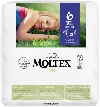 Moltex Plenky Pure XL 16+ kg 21 ks