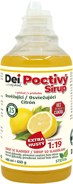 DEI Poctivý Sirup Citron 485 ml