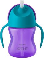 Philips Avent Hrnek s brčkem Bendy dívka 200 ml