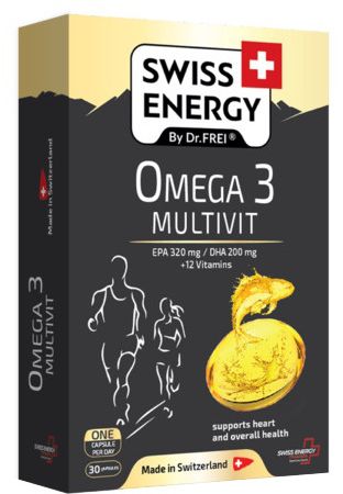 Swiss Energy Omega 3 Multivit 30 kapslí