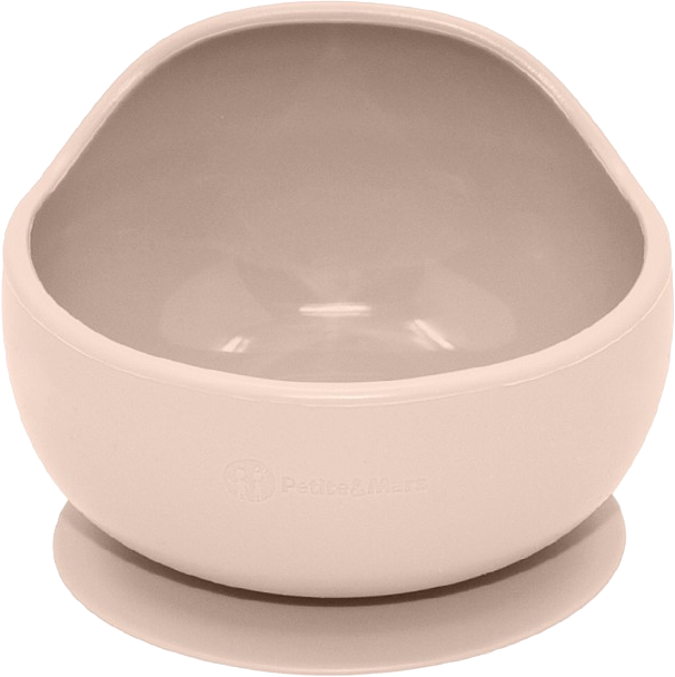 Petite&Mars Set jídelní silikonový TAKE&MATCH, Desert Sand 6m+, 4 ks