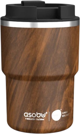 Asobu MINI PICK-UP cestovní termohrnek WOOD 350 ml