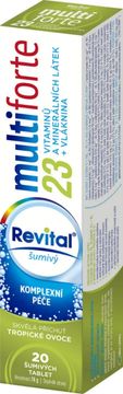 Revital Multi forte Tropické ovoce 20 šumivých tablet