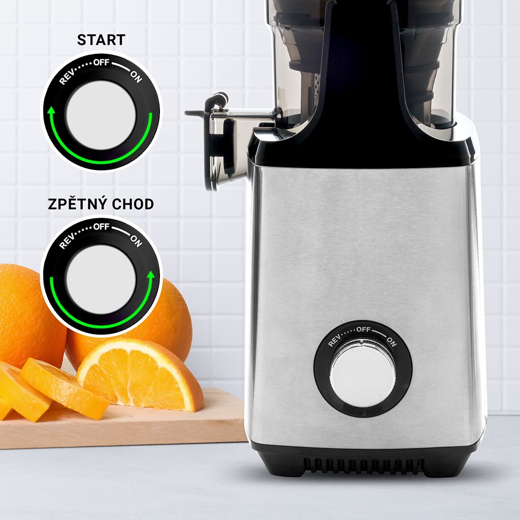 Tesla SlowJuicer SJ770 XXL Deluxe - nízkootáčkový šnekový odšťavňovač