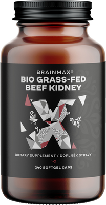 BrainMax Hovězí ledviny, BIO 240 kapslí