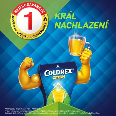 Coldrex Horký nápoj Citron sáčky 14 sáčků