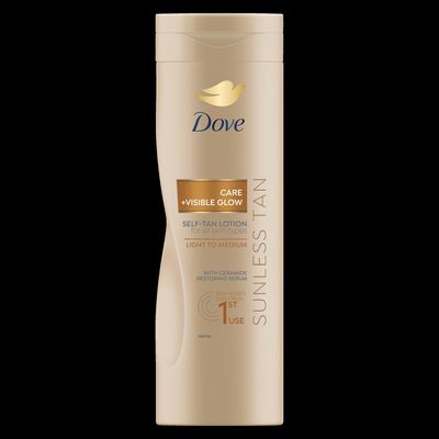 Dove Care&Glow samoopalovací mléko Fair 400 ml
