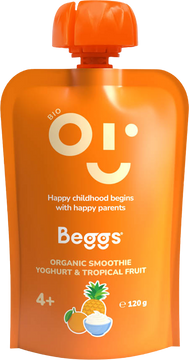 Beggs BIO Smoothie s jogurtem a tropickým ovocem 120 g