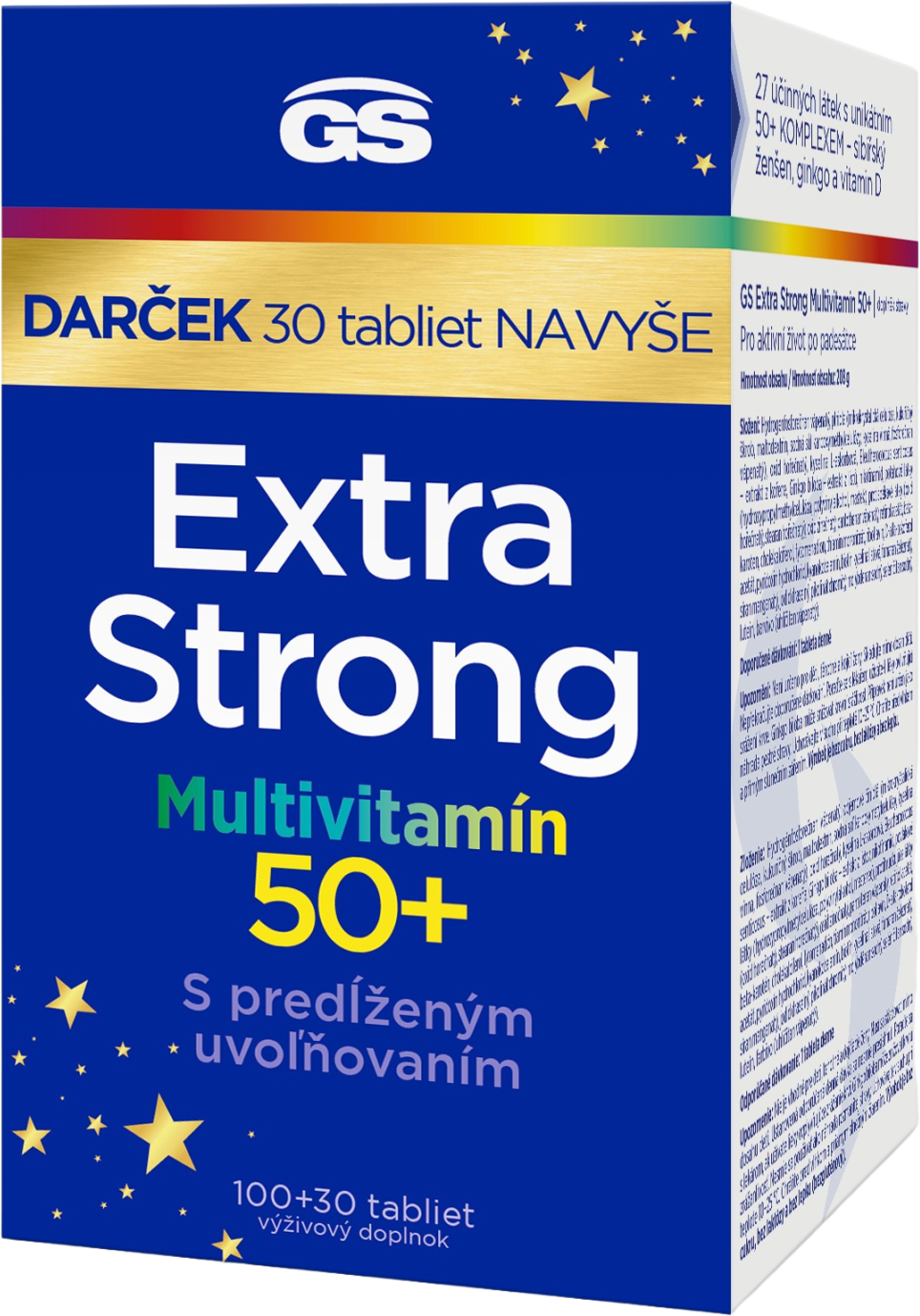 GS Extra Strong multivitamin 50+ ajándékcsomag 2023 130 db