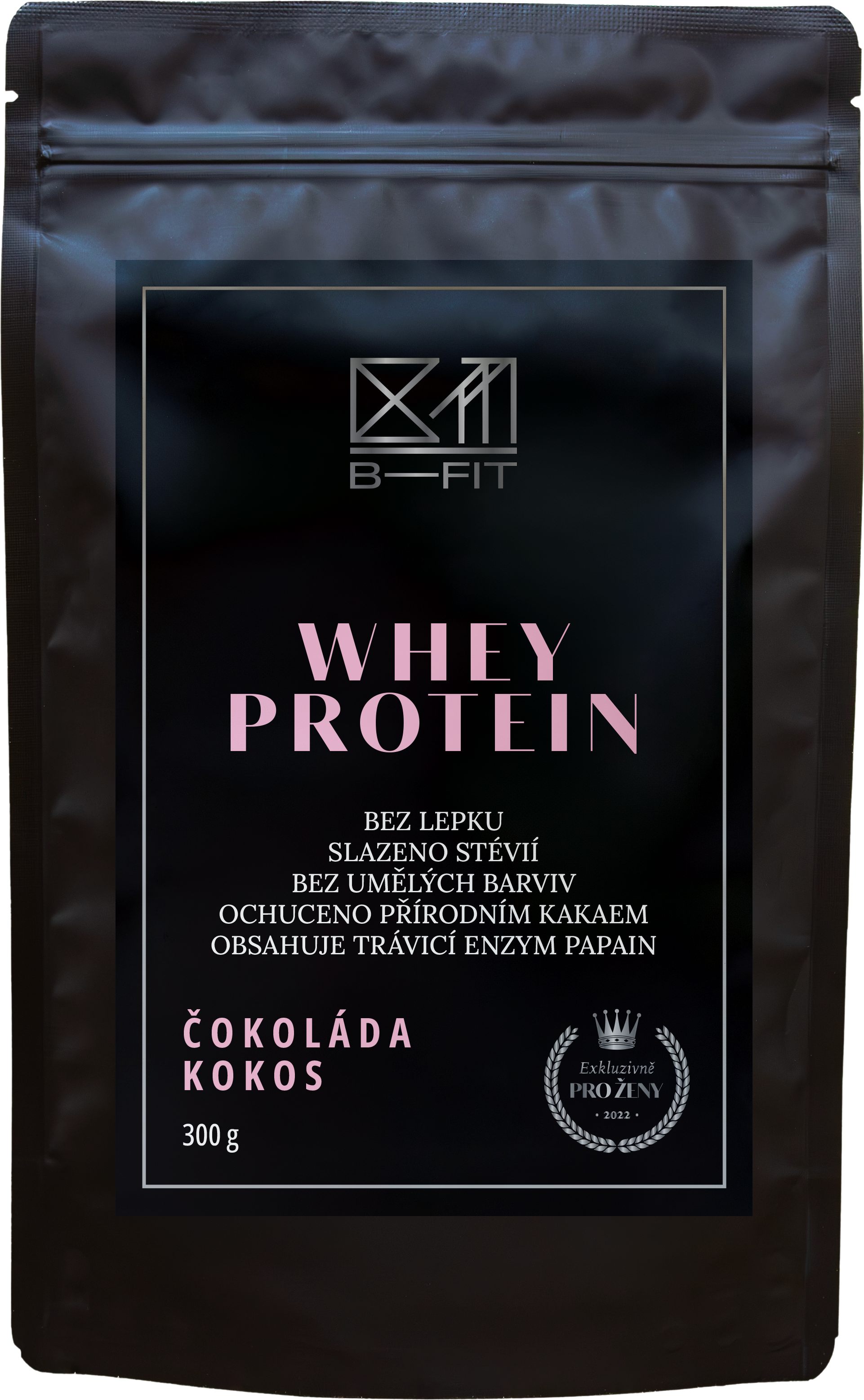 B-Fit Club Whey Protein Exclusive Čokoláda-kokos 300 g