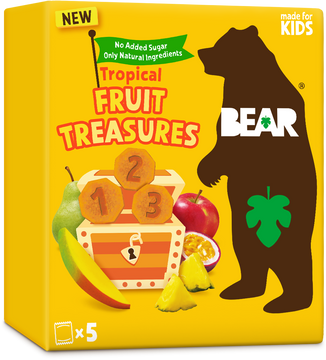 Bear Fruit Treasures Tropical mango a marakuja 5 x 20 g
