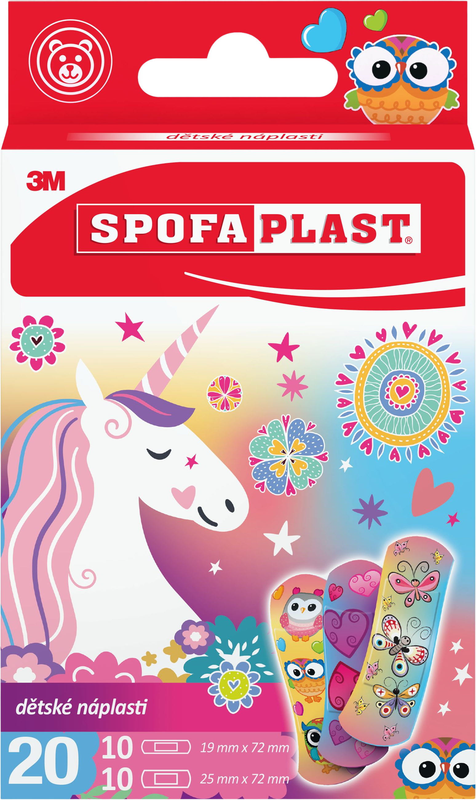Spofaplast Spofaplast 119 Dětské náplasti – dívčí motiv 20 ks