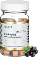 Venira Vitamíny pro těhotné ženy 1.-3. trimestr ve formě kostiček černý rybíz 60 tablet