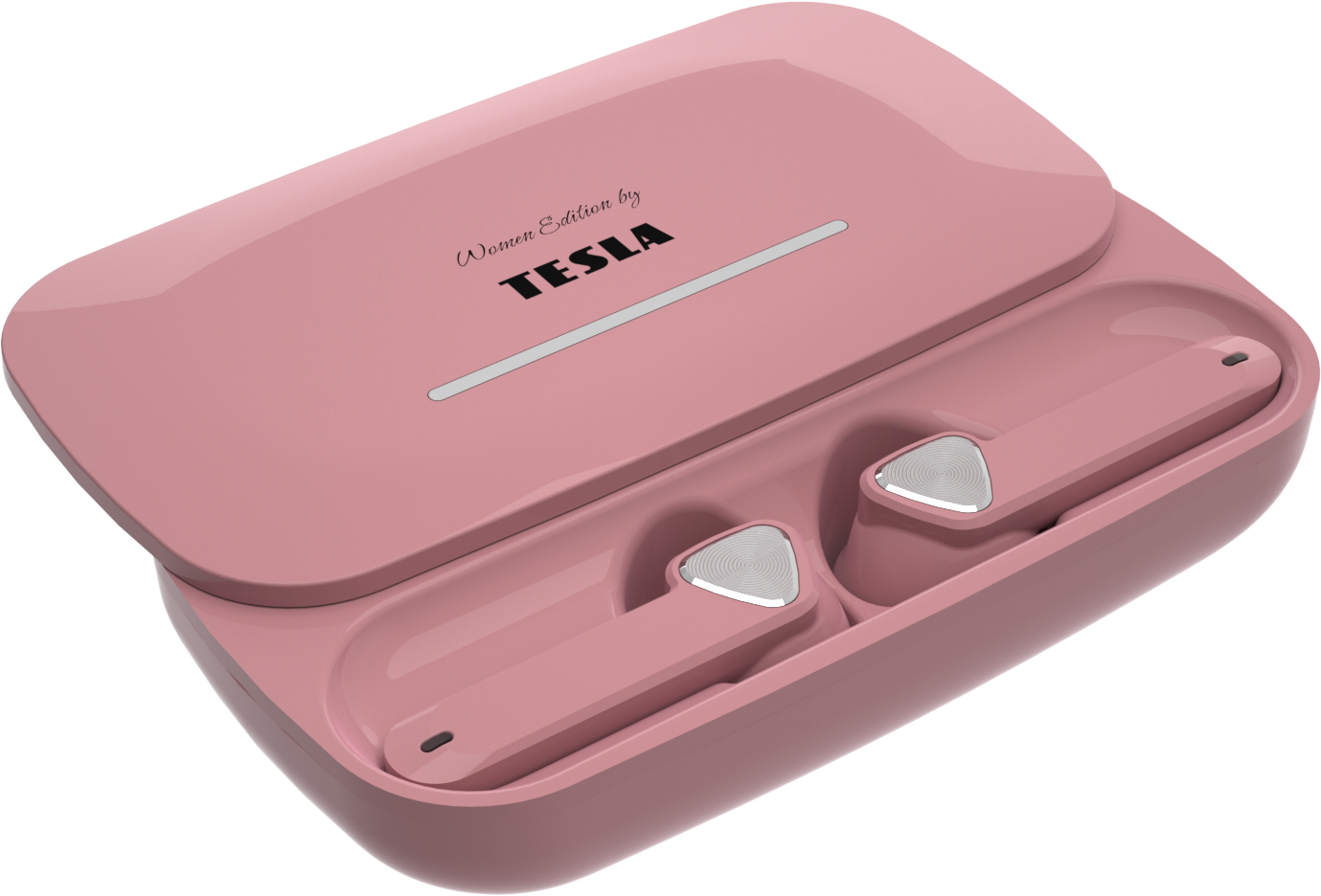 Tesla Sound EB20 - bezdrátová Bluetooth sluchátka (Pearl Pink)