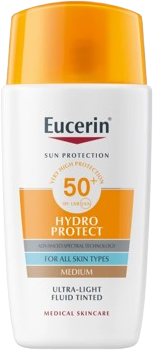 Eucerin Ultra lehký fluid na opalování na obličej Hydro Protect SPF50+ tmavý 50 ml