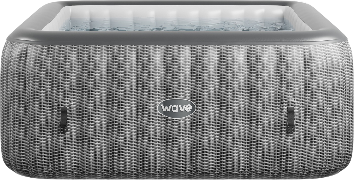 CF WAVE Vířivý bazén CF PACIFIC 4 GREY RATTAN
