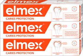 Elmex Caries Protection zubní pasta proti zubnímu kazu triopack 3 x 75 ml