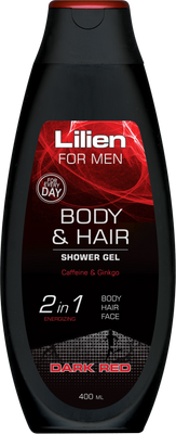 Lilien Sprchový šampon pro muže Dark Red 400 ml