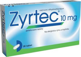 Zyrtec 10 mg 20 tablet