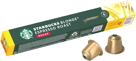 Starbucks Blonde Espresso Roast Decaf by NESPRESSO® 10 kapslí