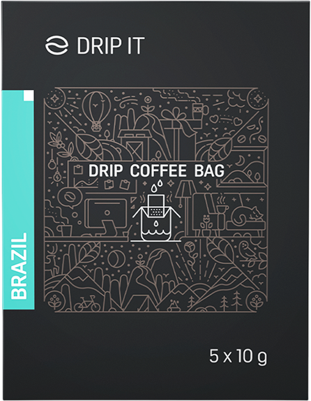 Drip it Káva ve filtru Brazil Minas Gerais 5 x 10 g