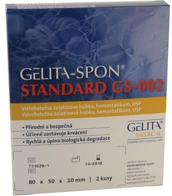 GelitaSpon Standard GS-002 80x50x10mm/ 2 ks