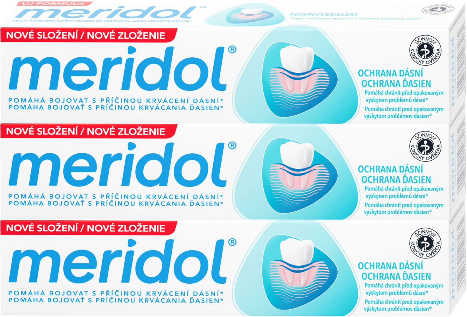 Meridol® Gum Protection zubní pasta pro ochranu dásní 3 x 75 ml